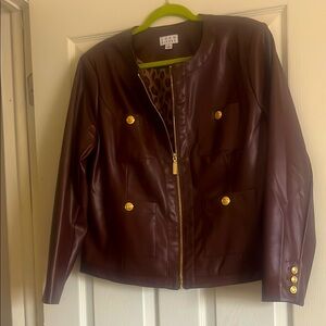Joan Rivers Women's faux leather Jacket medium
